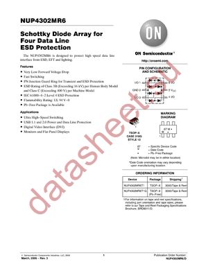 NUP4302MR6T1 datasheet  